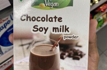 Chocolate flavoured soy milk
